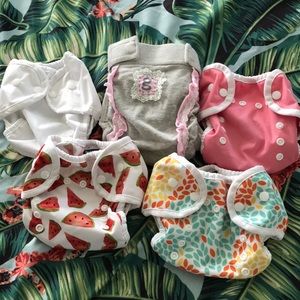 Lot of 5 diaper covers